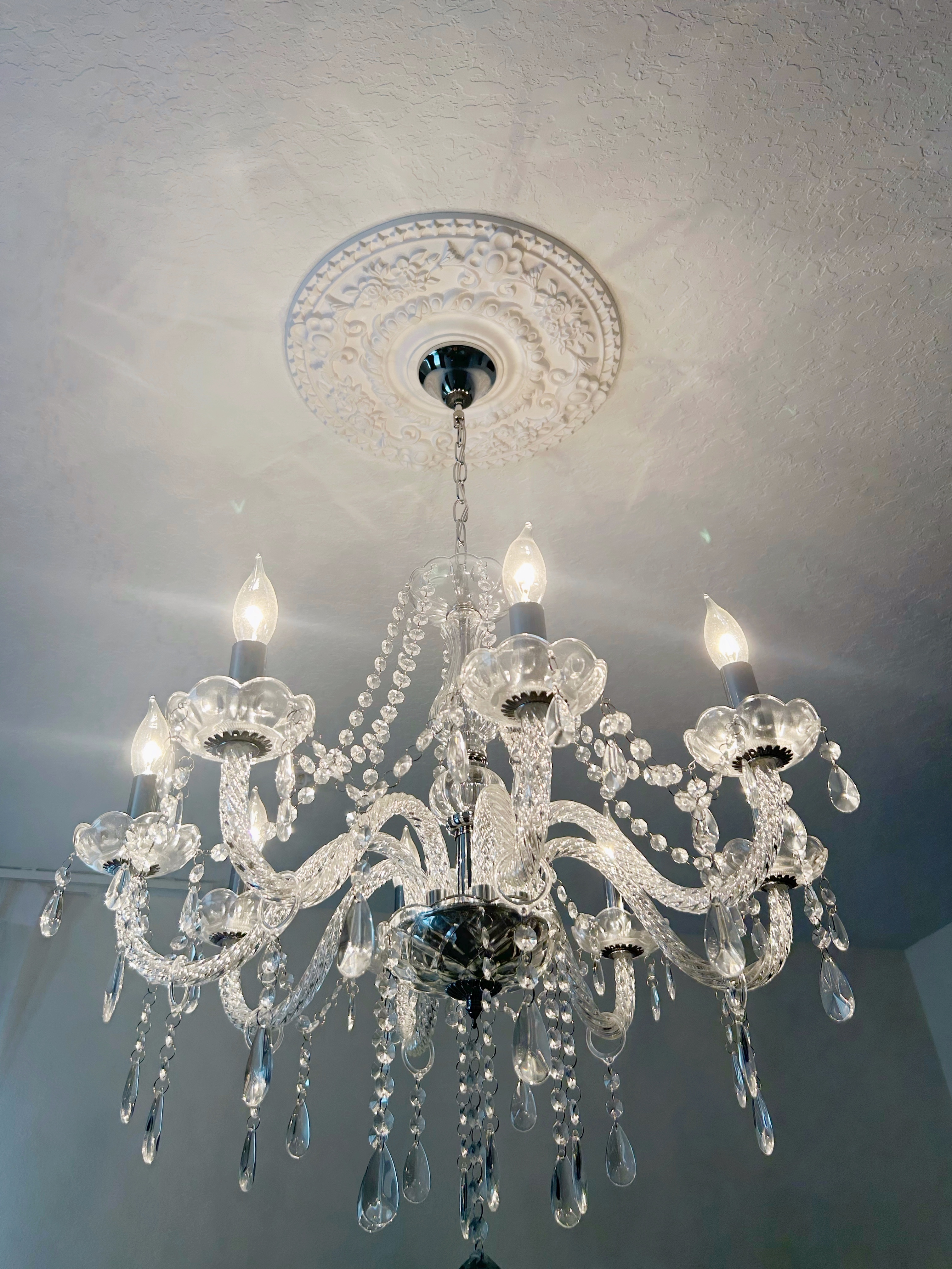 Chandelier with medallion